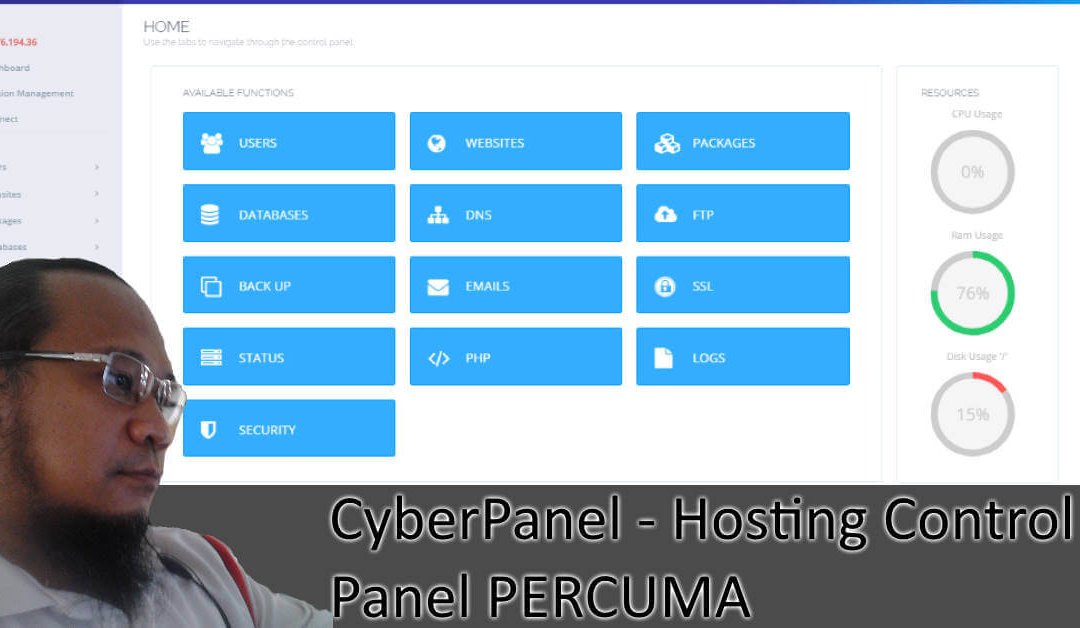 CyberPanel – Hosting Control Panel FREE Untuk VPS Anda