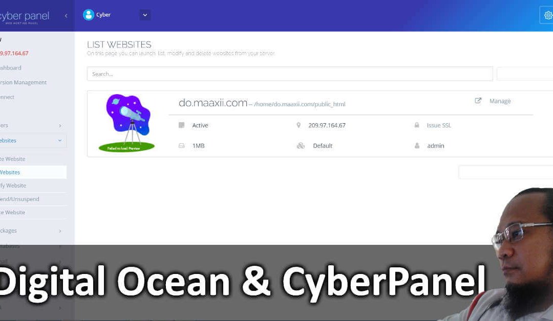 Cara Mudah Nak Install CyberPanel Menggunakan Droplet DigitalOcean
